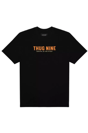 Camiseta Thug Nine Survival Of The Fittest-PRETO